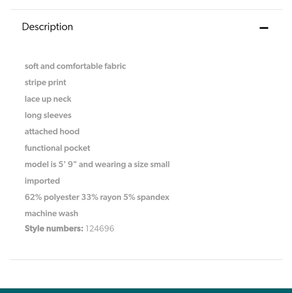 Maurices Casual Vibrant Red Striped Lace up hooded sweater XXL - Picture 2 of 9